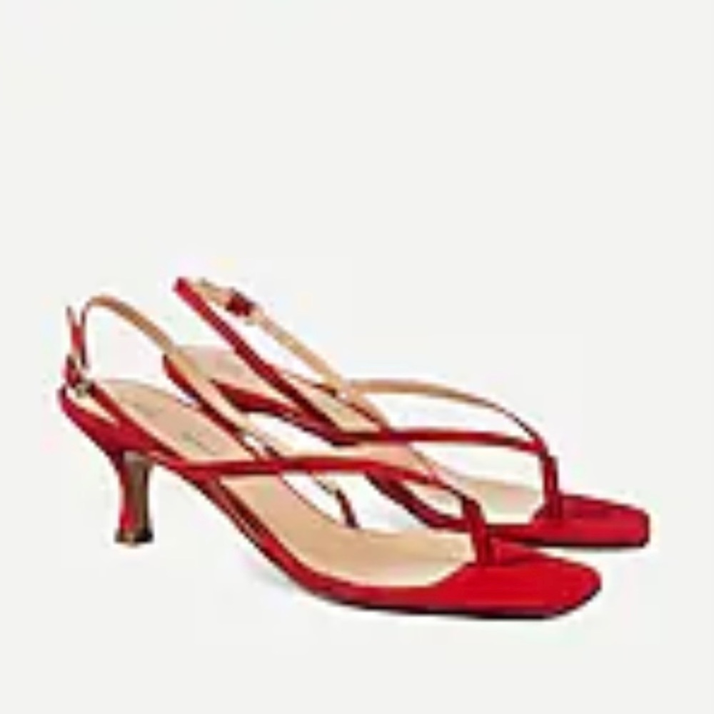 J CREW x ISA TAPIA™~ "Rachel" Square-Toe Sandals